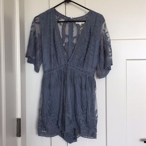 Dusty Blue Romper
